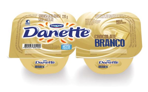 74043 - DANETTE CHOCOLATE BRANCO 220 GRS